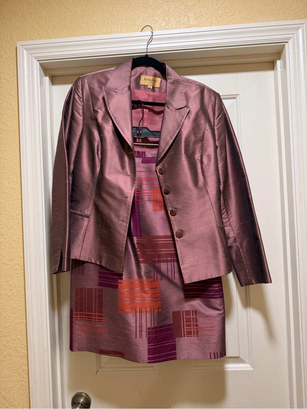 Silk Blend Mauve Women's Tailored Suit